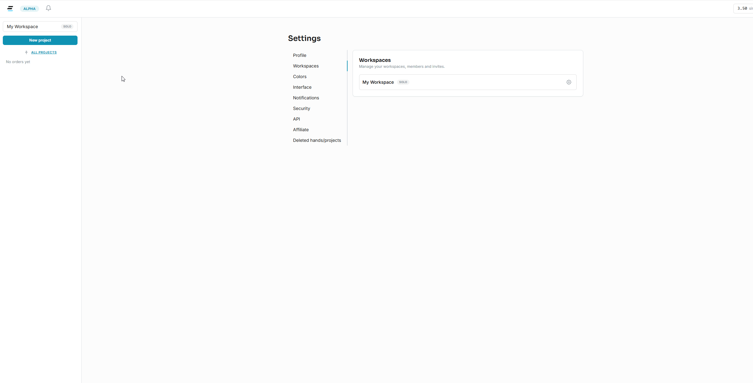 Workspaces — Edgecraft screenshot